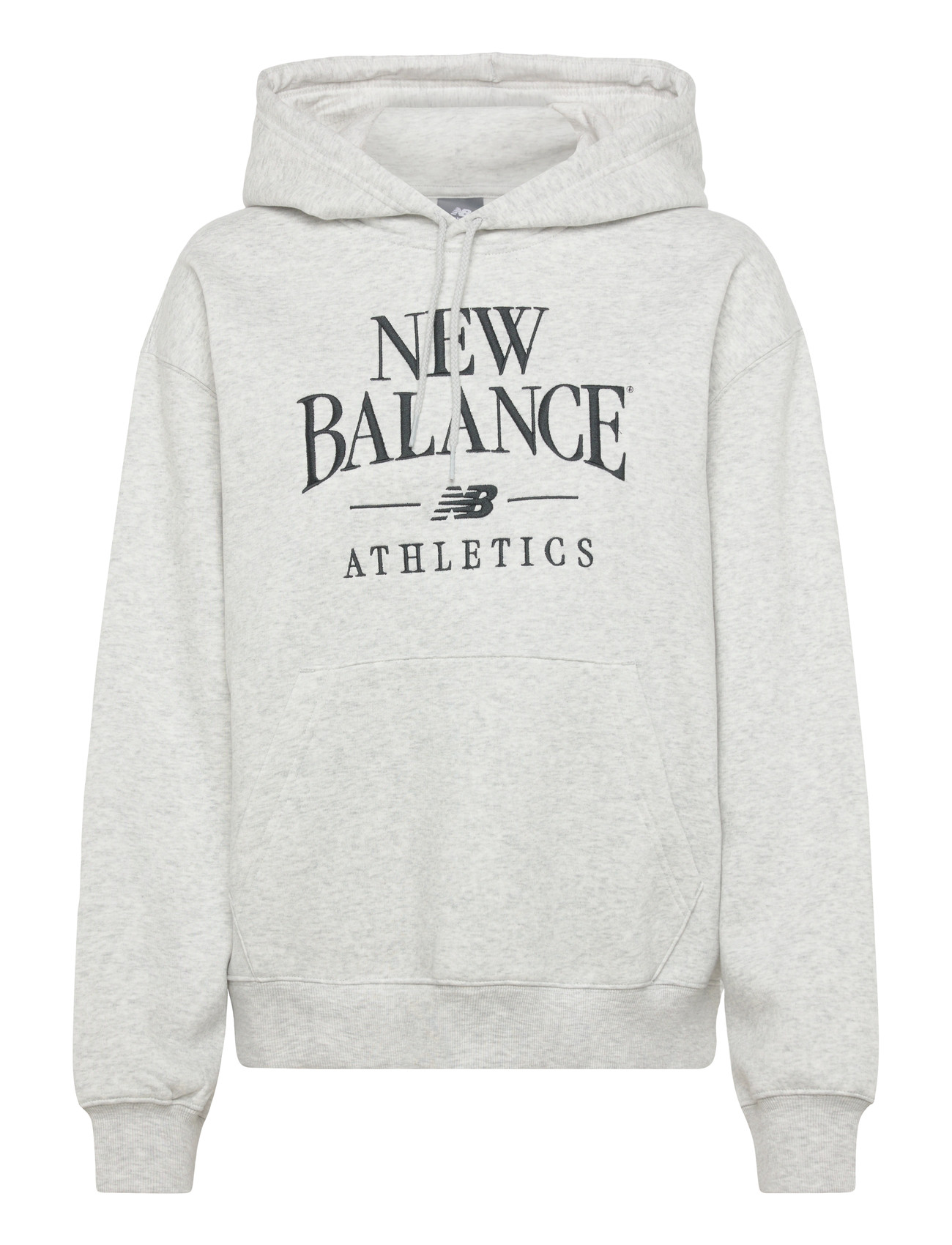 New Balance Linear Heritage Fleece Hoodie, S, Grey, Sport Sweatshirts & Hoodies > Sport Hoodies, Dame