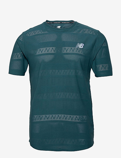 Q Speed Jacquard Short Sleeve - sports tops - mountain teal