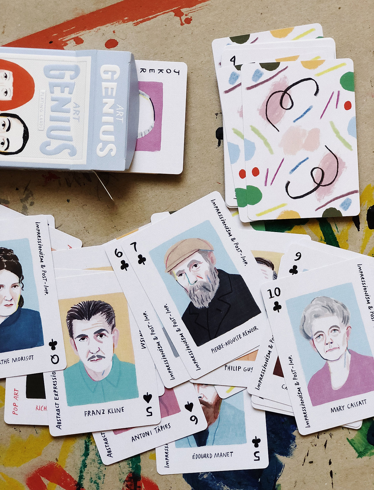 New Mags Art Playing Cards, 6.6X 9.2X 2 cm, Multi/patterned, Dekoration > Puslespil & Spil, Unisex