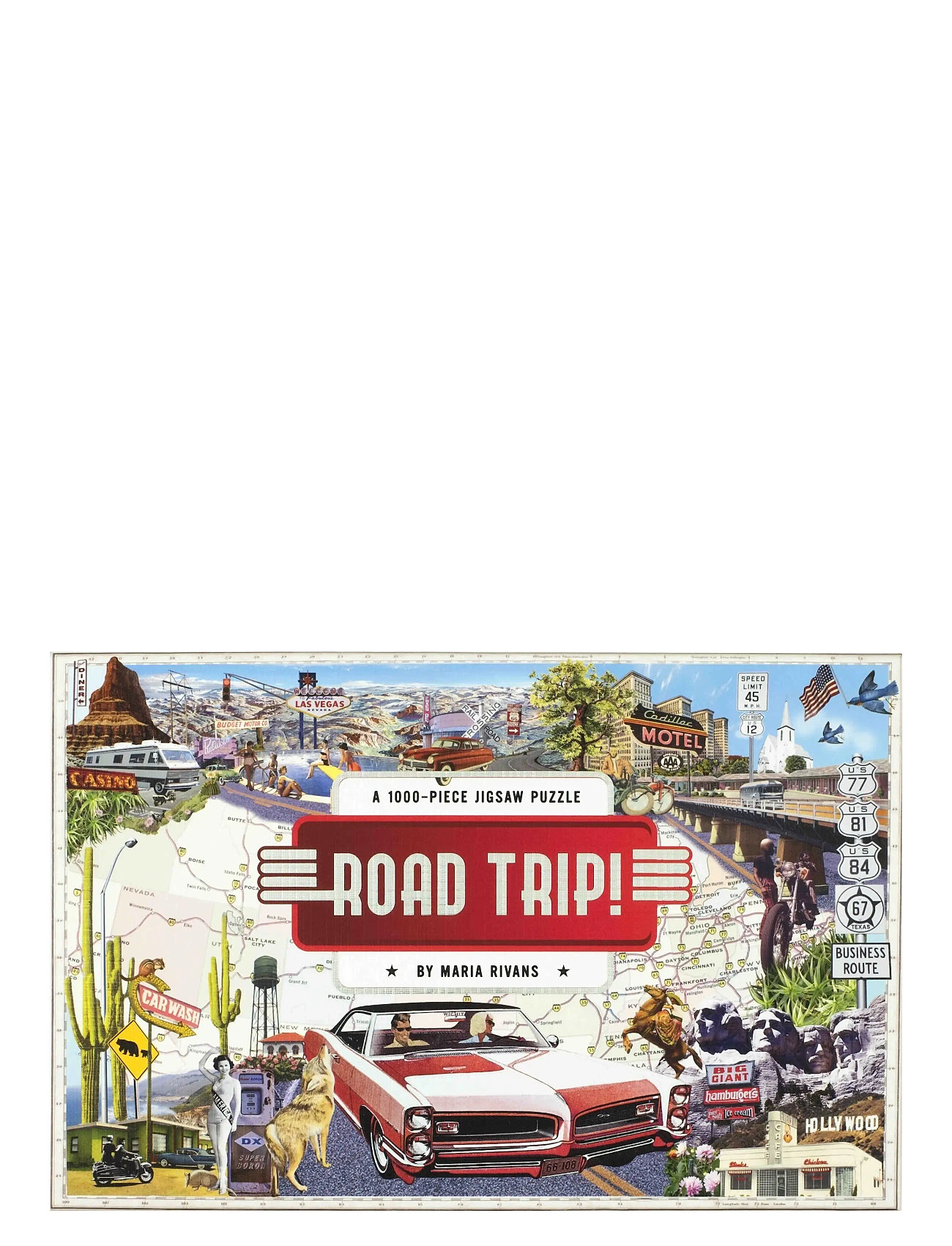 New Mags Road Trip A 1000-Piece Jigsaw Puzzle, One Size, Multi/patterned, Puslespil & Spil > Puslespil, Unisex
