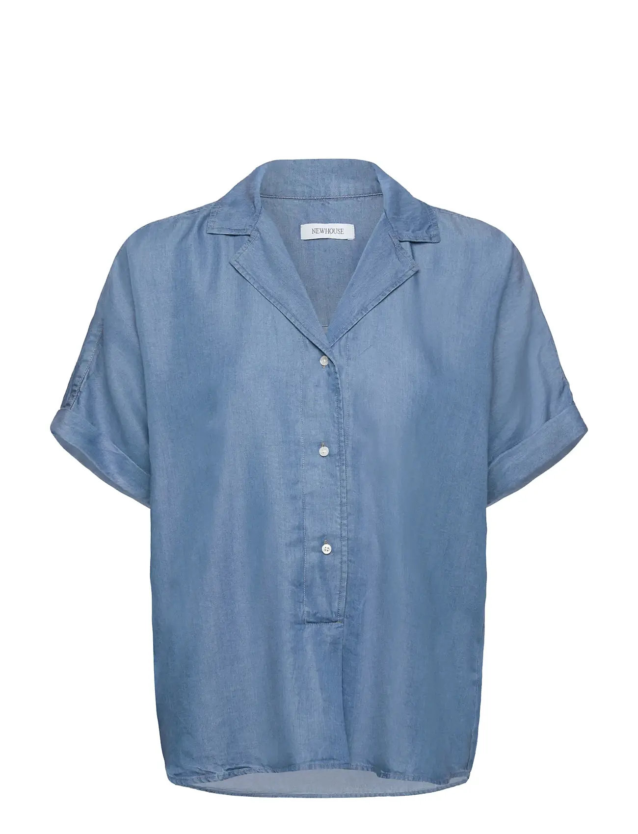 NEWHOUSE Mary Tencel Oberteil Blau - 36 - Damen