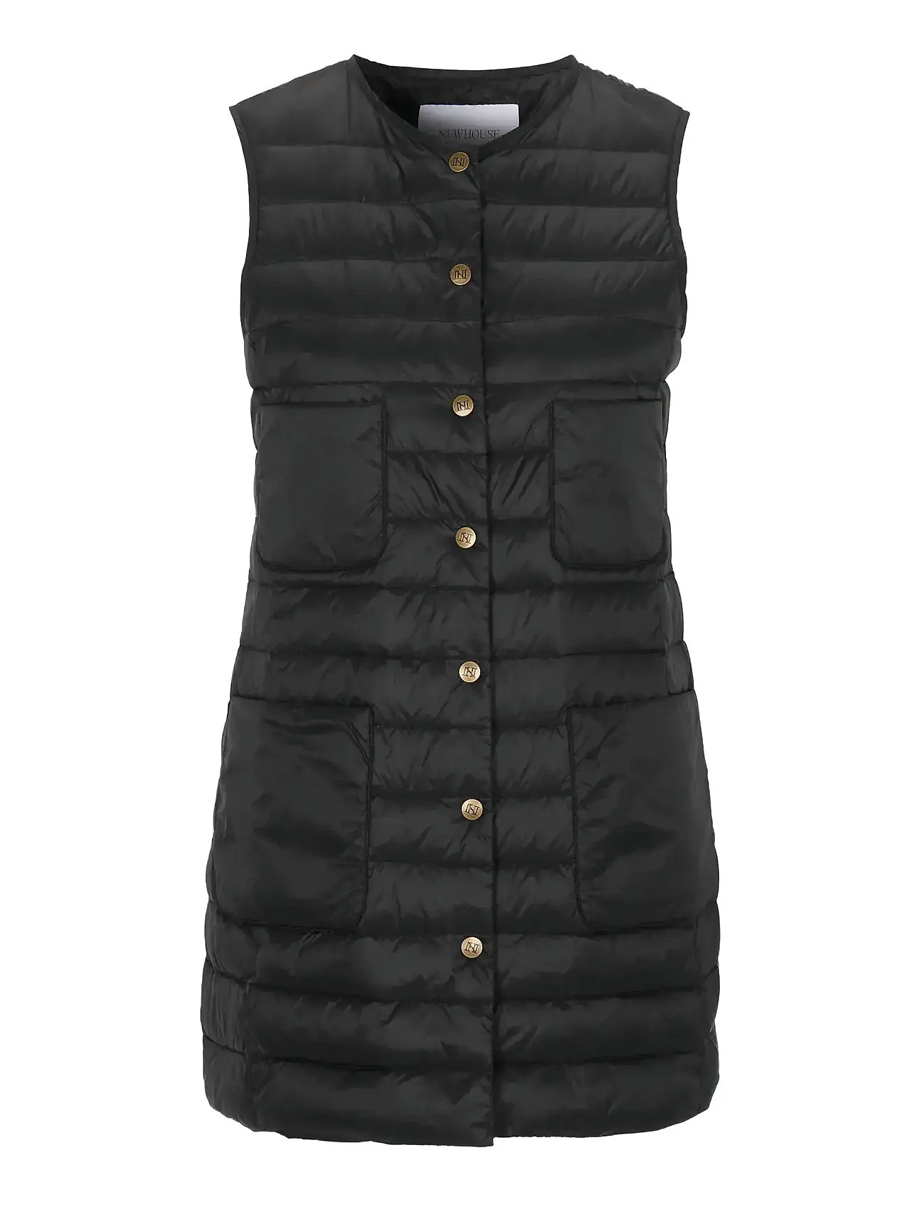 NEWHOUSE Pauline Down Vest Schwarz - 42 - Damen