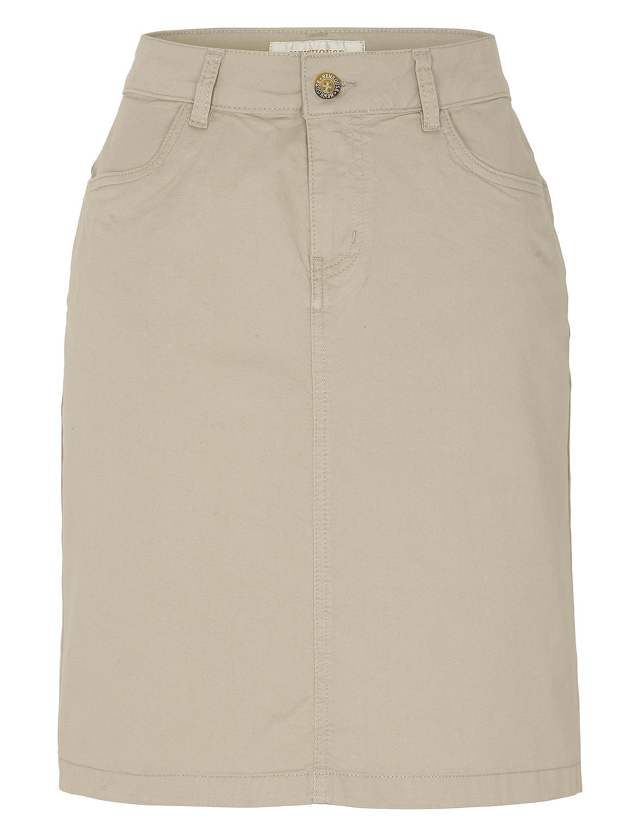 Chino Skirt Kort Nederdel Beige Newhouse