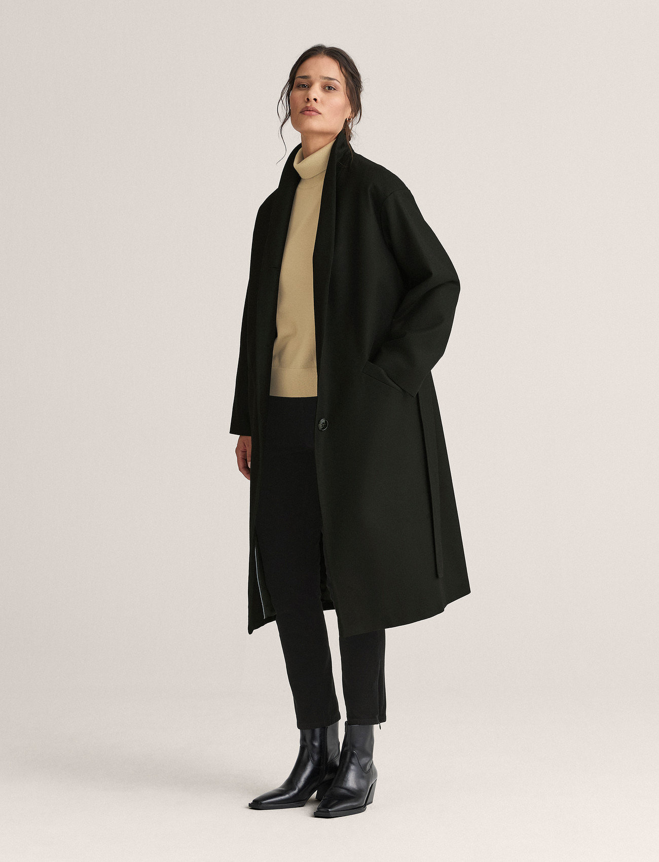 Newhouse Alice Coat, 38, Black, Frakker > Vinterfrakker, Dame