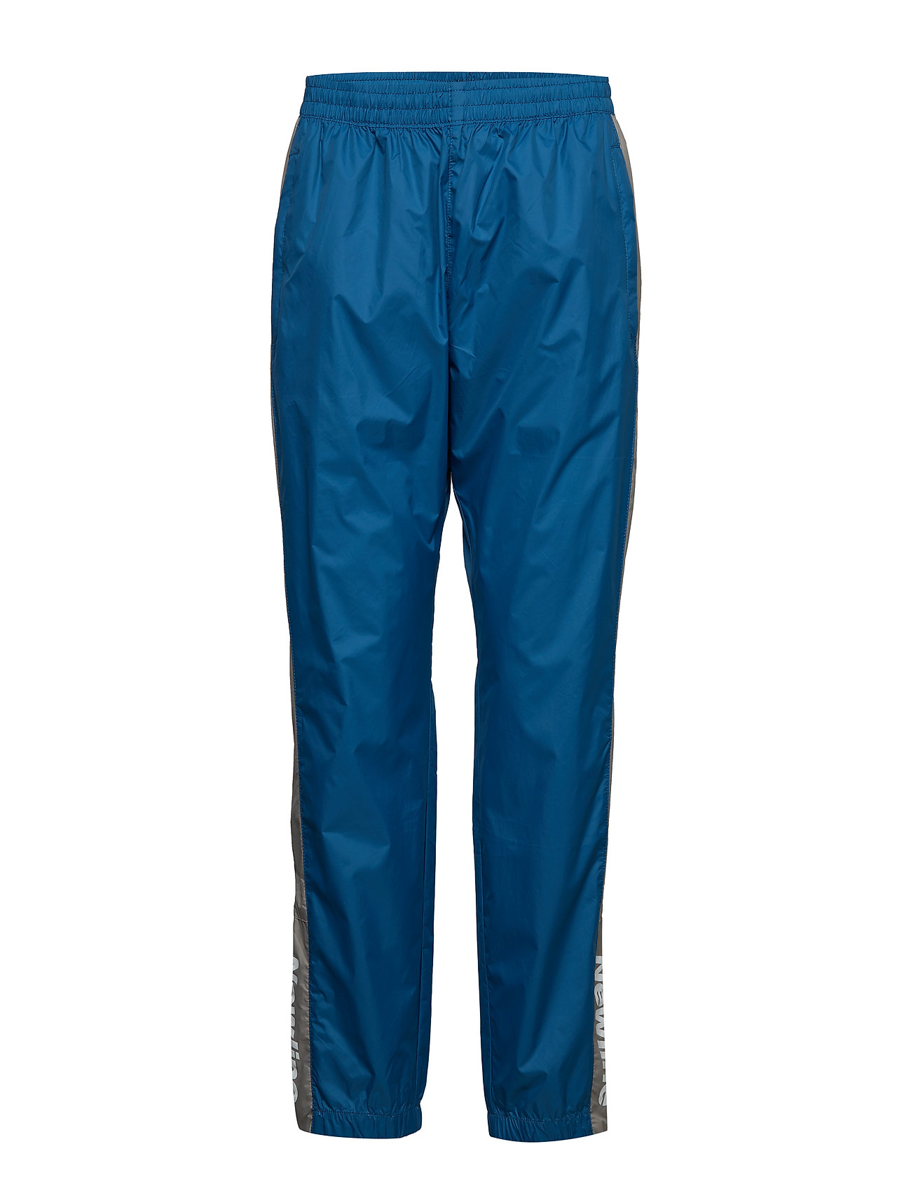 blue and black track pants