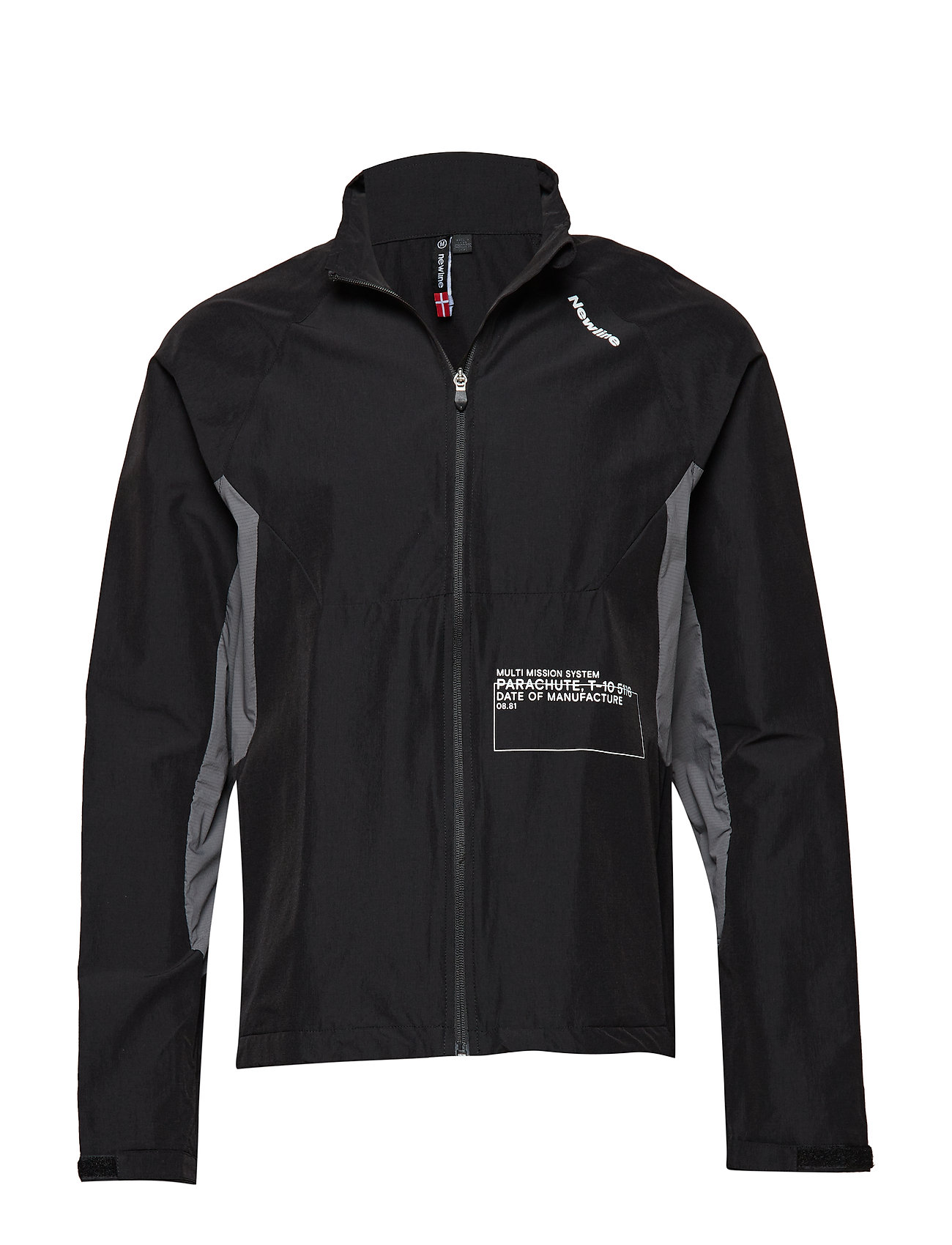 Black Training Utility Jacket Outerwear Sport Jackets Musta Newline
