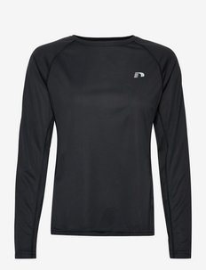 WOMEN CORE RUNNING T-SHIRT L/S - långärmade tröjor - black