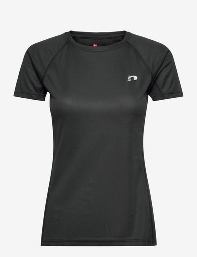 WOMEN CORE RUNNING T-SHIRT S/S - t-shirts - black