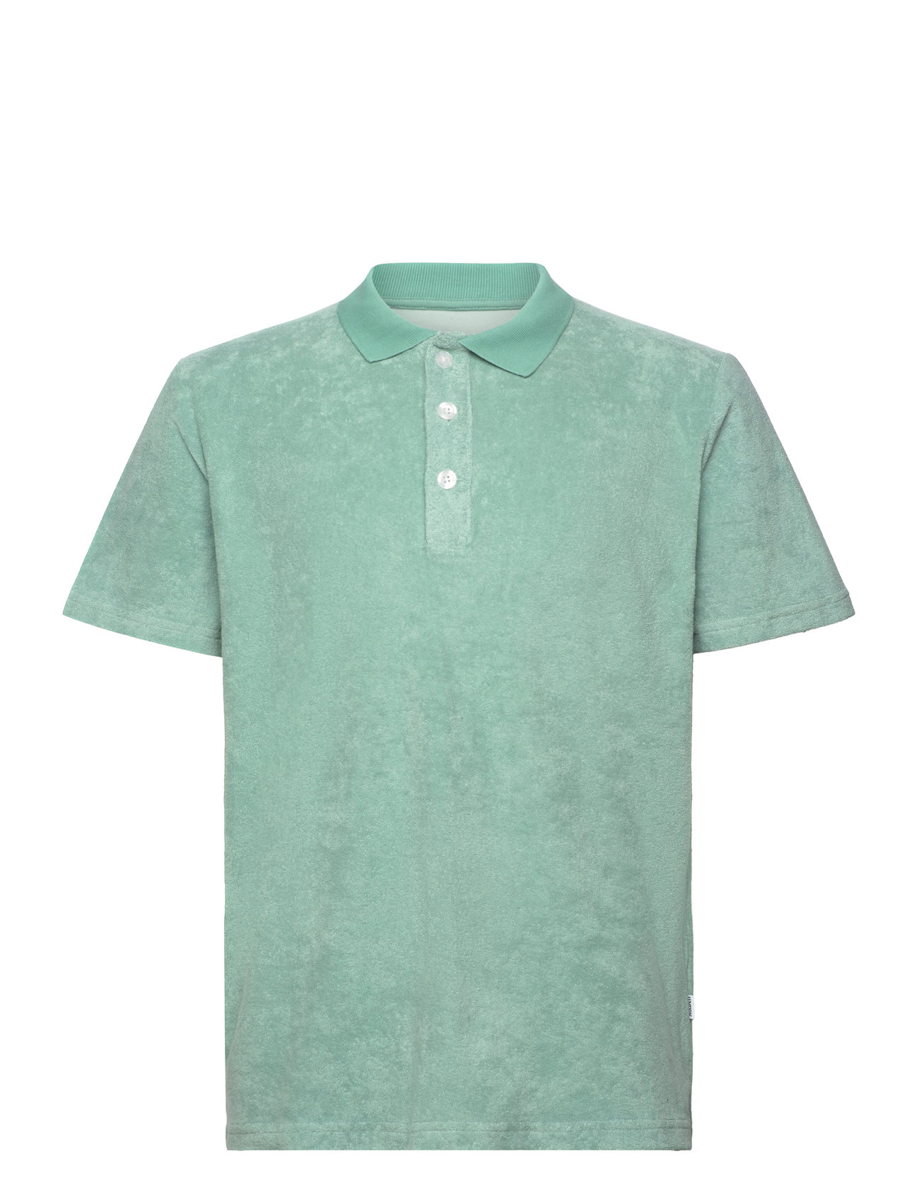 Nb Terry Riviera Grey-Green Designers Polos Short-sleeved Blue Nikben