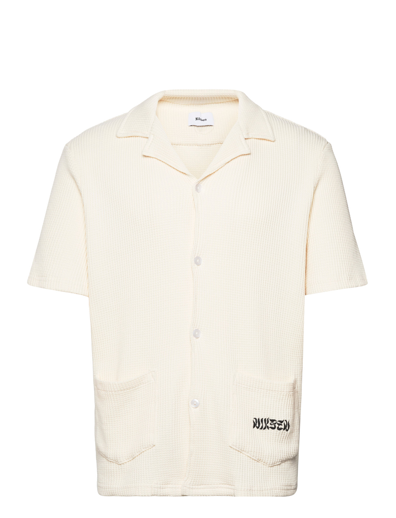 Nb Waffle Havana Shirt Vanilla Designers Shirts Short-sleeved Cream Nikben