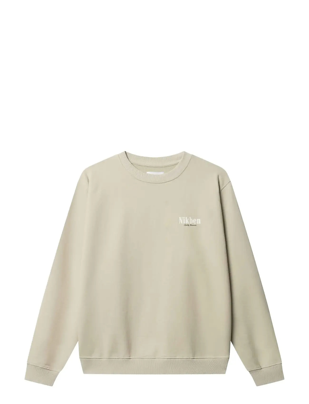 Nikben Hermano Crew, L, Beige, Sweatshirts & Hættetrøjer > Sweatshirts, Herre