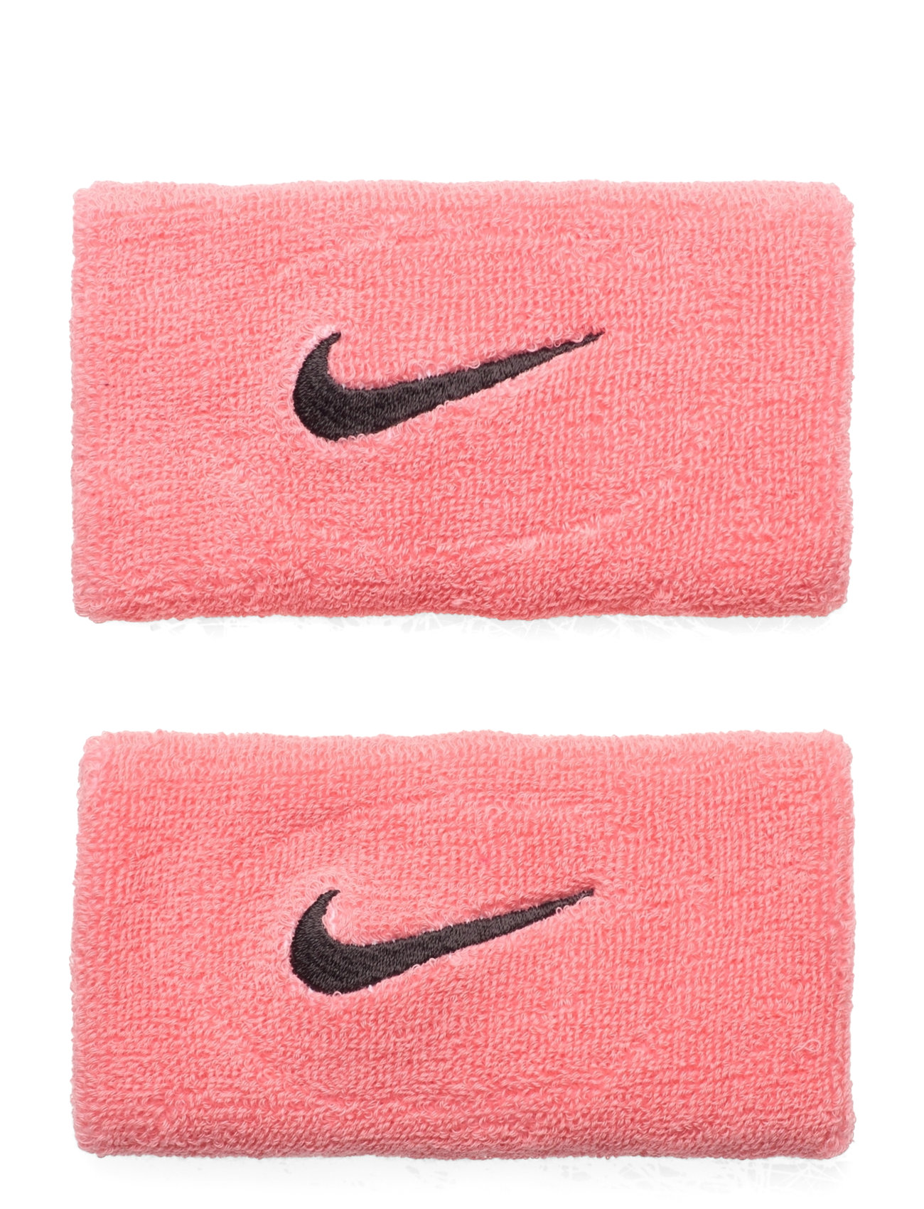 Nike Swoosh Doublewide Wristbands 2 Pk Sport Sports Equipment Sweat Wristbands Pink NIKE Equipment