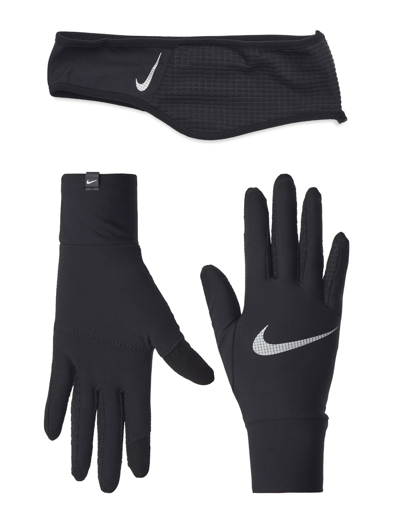 Nike W Essential Headband And Glove Set Sport Women Sport Accessories Sport Gloves Sport Finger Gloves Black NIKE Equipment