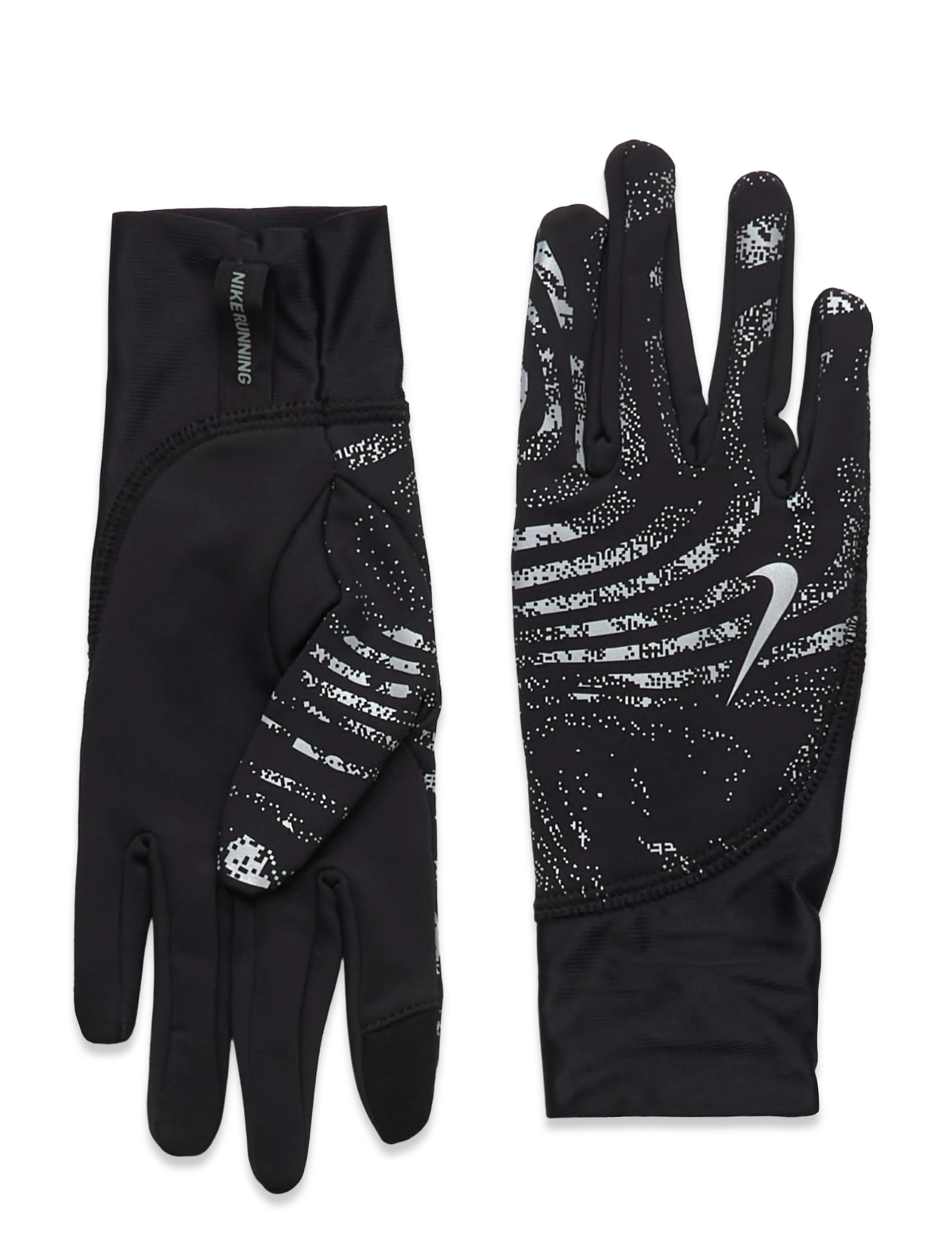 NIKE Equipment Nike W Pacer Midweight Rg Reflective, S, Black, Sport Gloves > Sport Finger Gloves, Dame