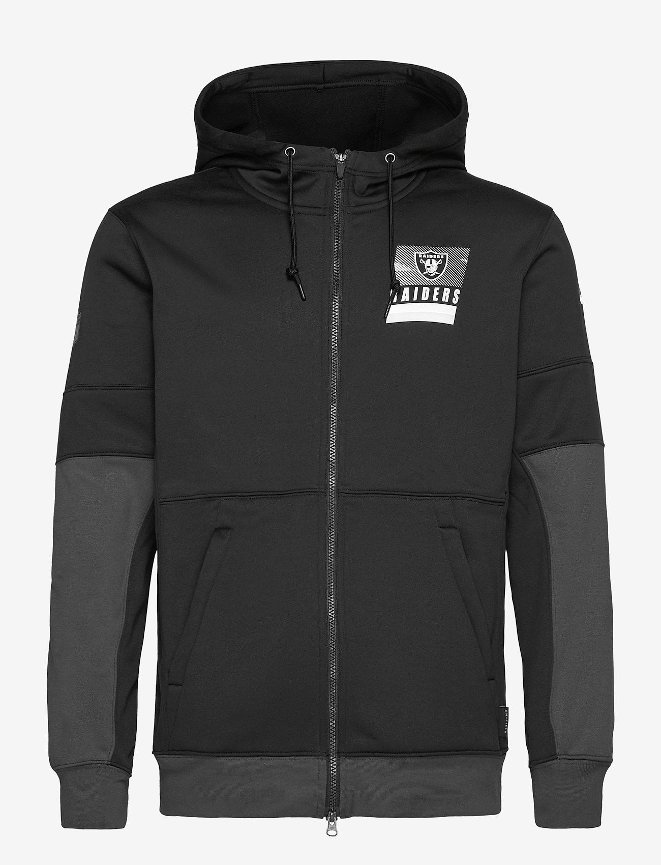 Nike Therma Lockup (NFL Las Vegas Raiders) Men's Full-Zip Hoodie