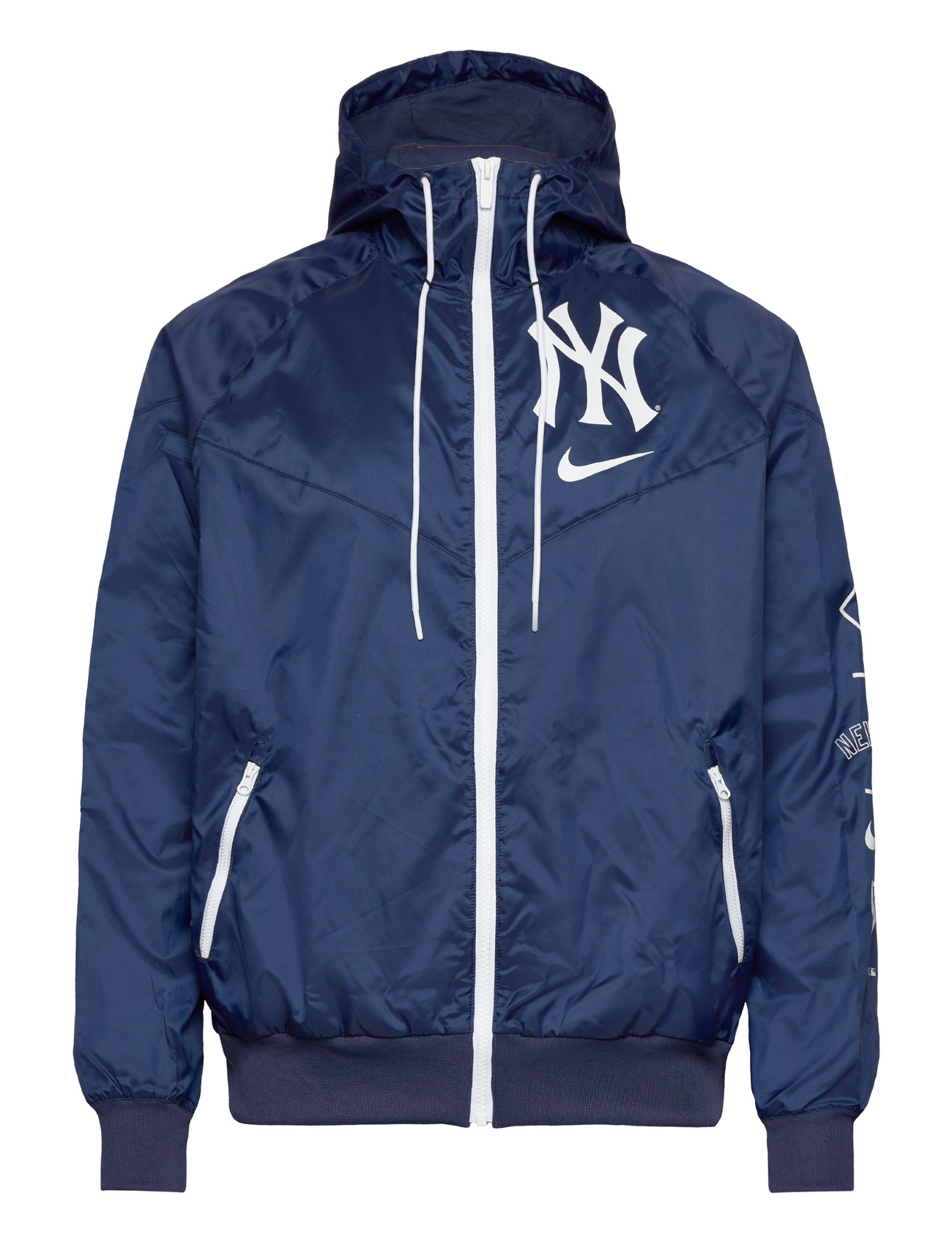 New York Yankees Men's Nike Team Runner Windrunner Jacket Sport Jackets Windbreakers Navy NIKE Fan Gear
