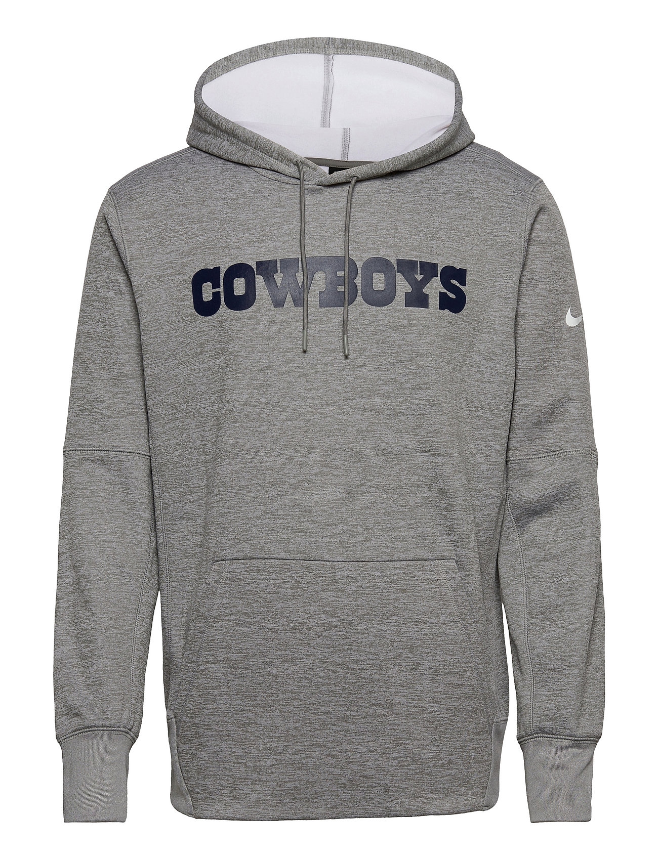 Nike Men's Dallas Cowboys Wordmark Therma-FIT Grey Pullover Hoodie