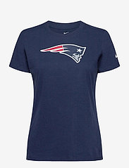 New England Patriots Womens Nike SS Cotton Logo Tee - COLLEGE NAVY