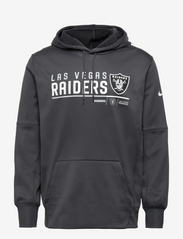 Las Vegas Raiders Mens Nike Therma Pullover Hoodie - ANTHRACITE