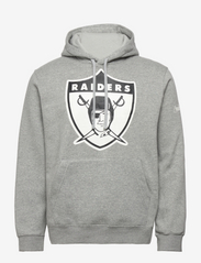 Las Vegas Raiders Mens Nike Rewind Club Fleece Hoodie - DARK GREY HEATHER