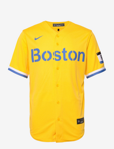 Boston Red Sox Official Replica Jersey - Red Sox City Connect - lühikeste varrukatega t-särgid - midwest gold
