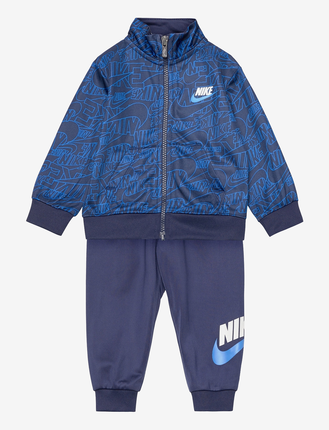 Nike - B NSW NIKE READ AOP TRICOT SET - tracksuits & 2-piece sets - midnight navy - 0