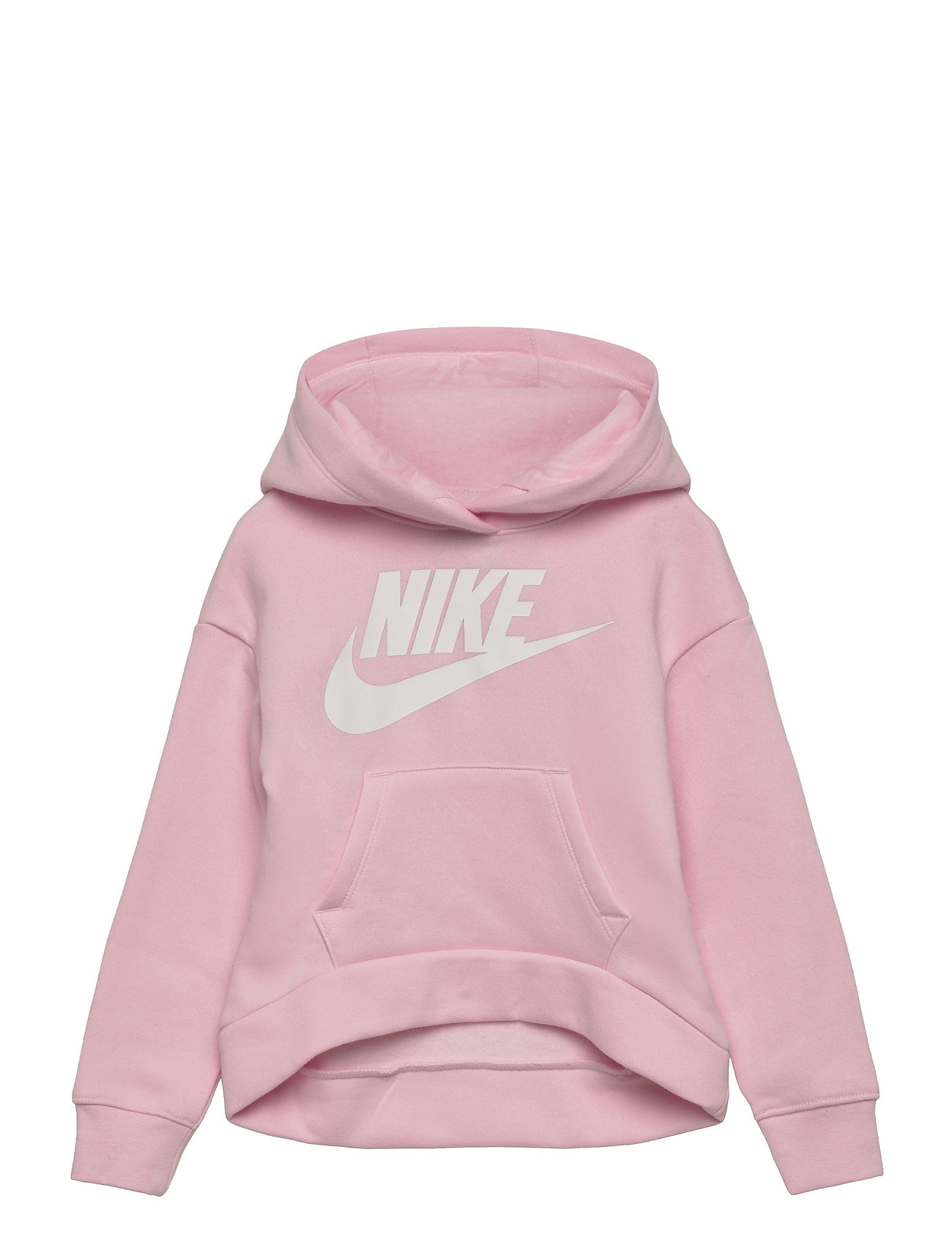 Nkg Club Fleece High Low Po / Nkg Club Fleece High Low Po Sport Sweatshirts & Hoodies Hoodies Pink Nike