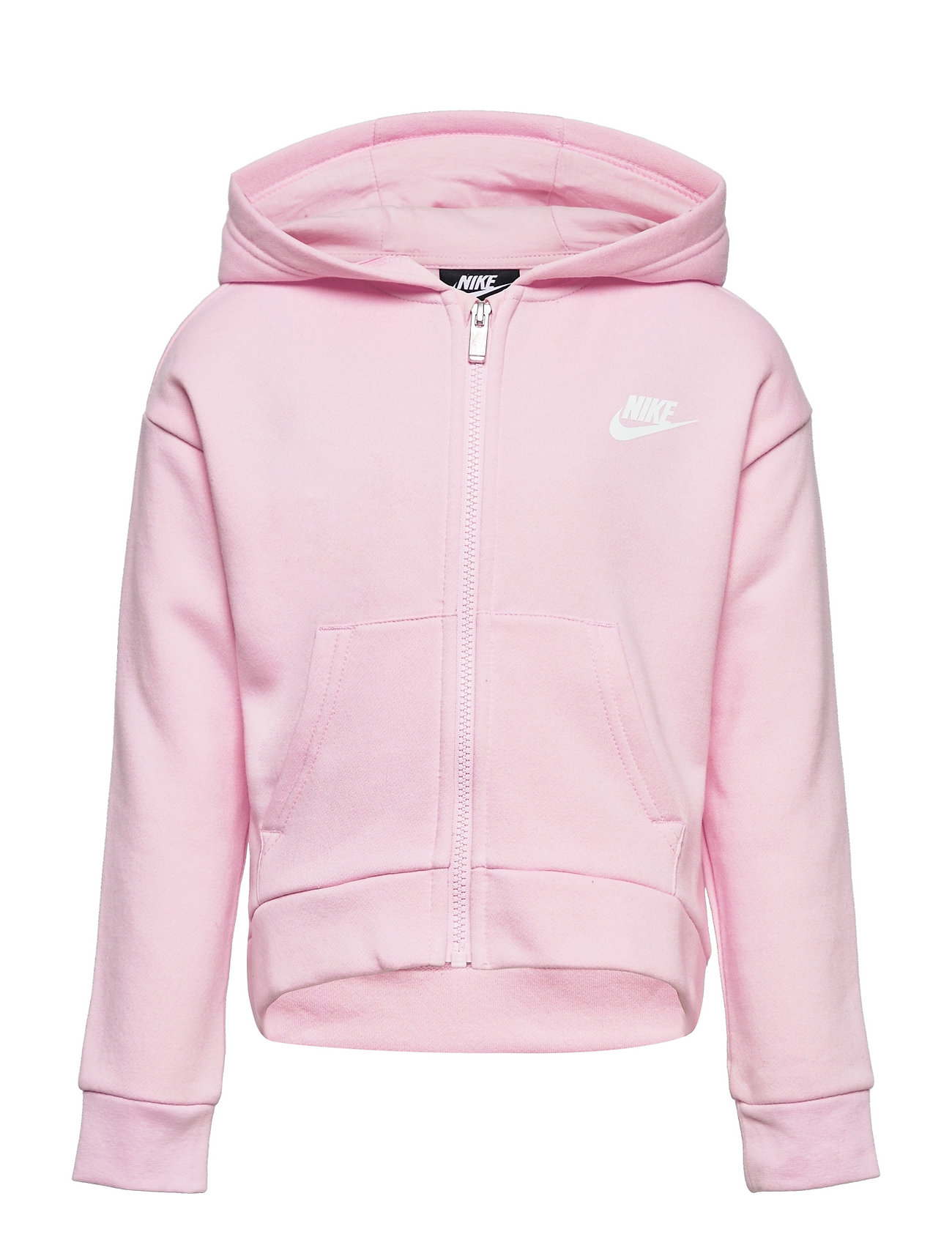 Nkg Club Fleece High Low Fz Hd / Nkg Club Fleece High Low Fz Sport Sweatshirts & Hoodies Hoodies Pink Nike