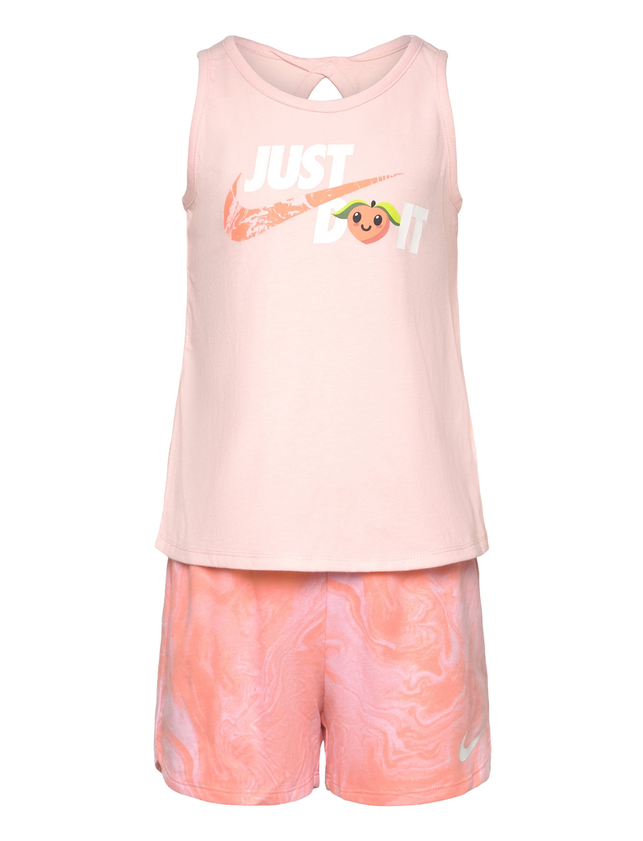 Lil? Fruits Peach Tank & Short Set / Lil? Fruits Peach Tank Sets Sets With Short-sleeved T-shirt Pink Nike