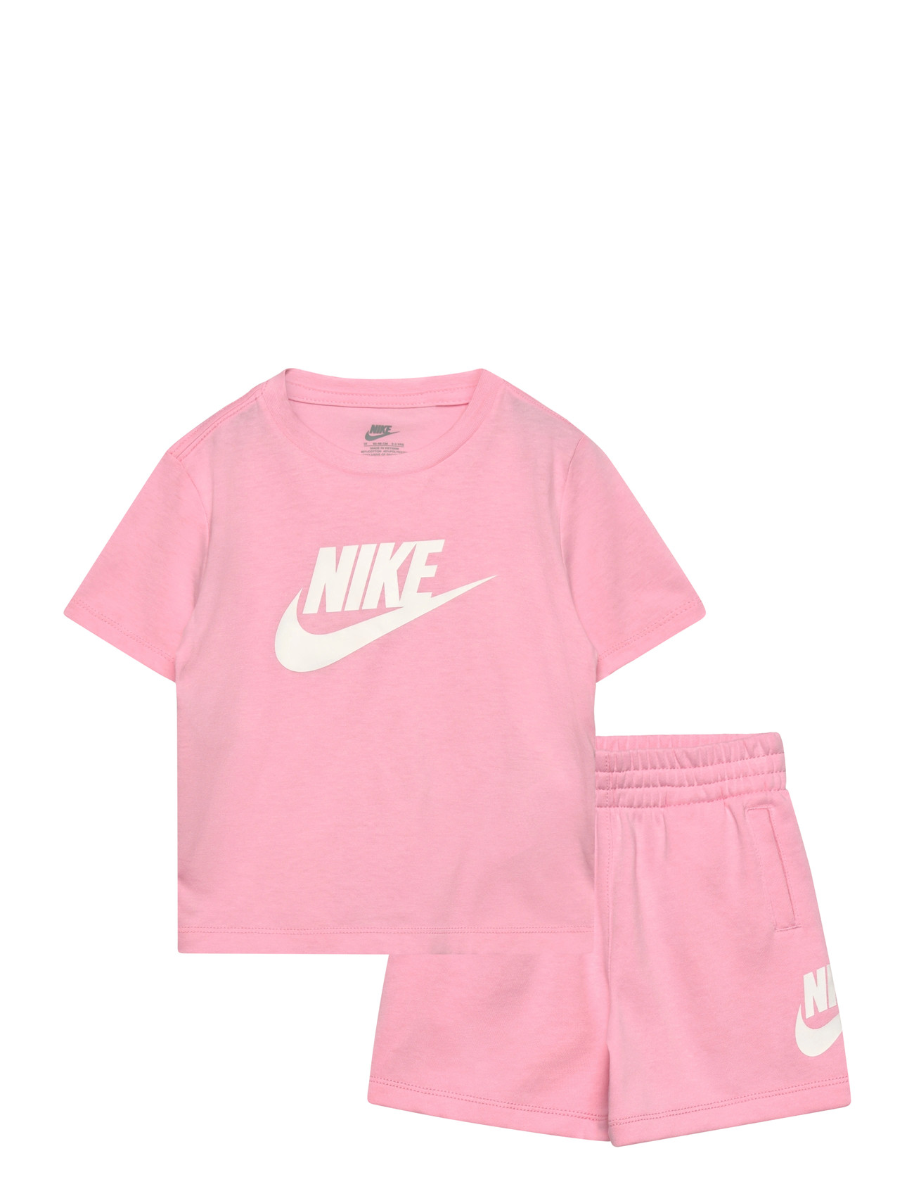 NIKE Nkn Club Tee & Kurz Set Pink - 110/116