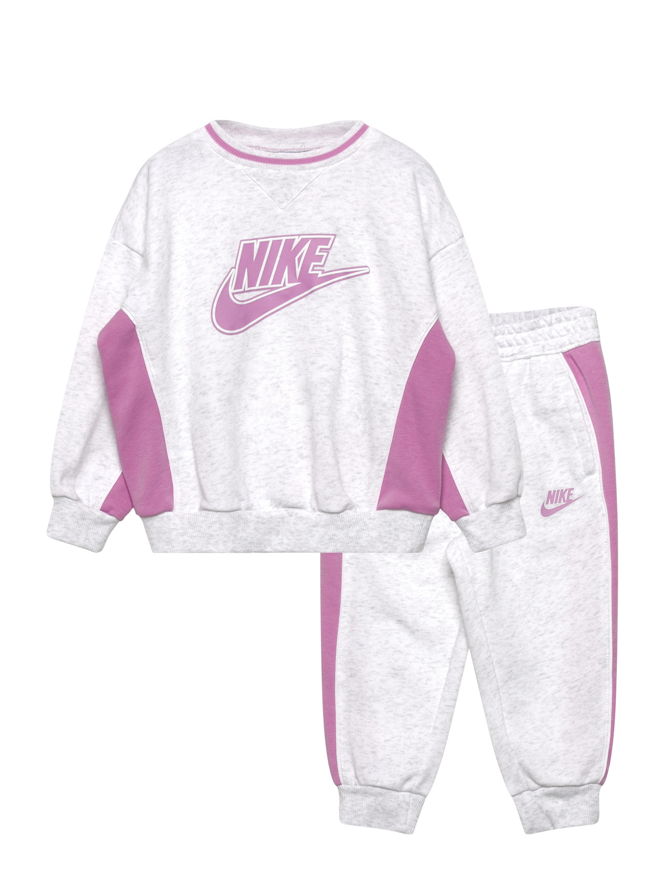 NIKE T8-French Terry Hose Set Grau - 110/116 - Kinder