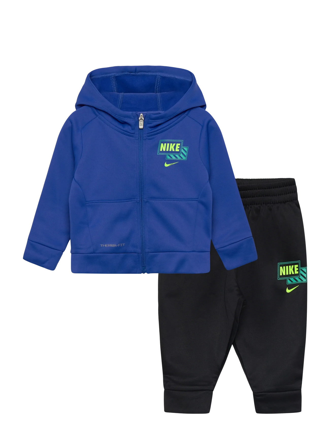NIKE Ie-Dri-Fit Hose Set Blau - 74/80 - Kinder