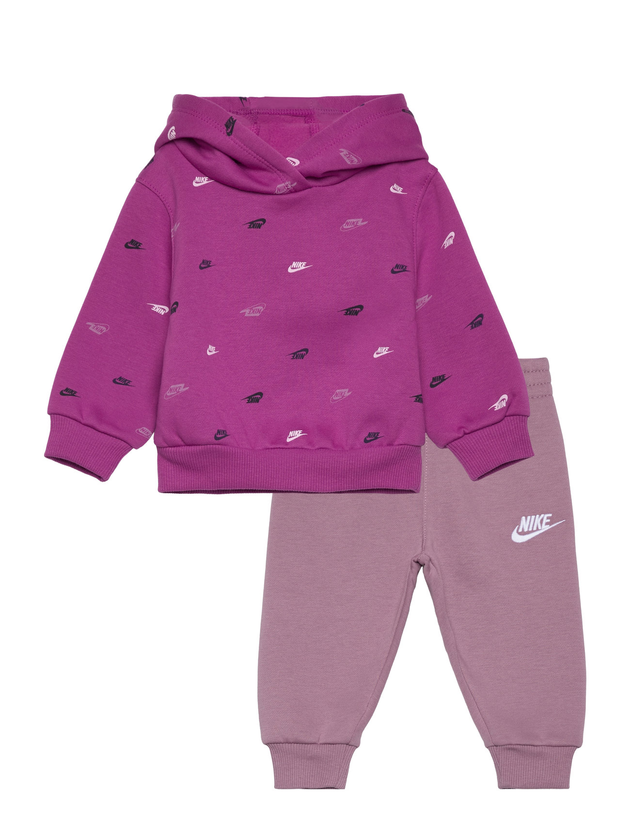 Nike Sportswear Printed Fleece Pullover And Pants Set Nike Purple