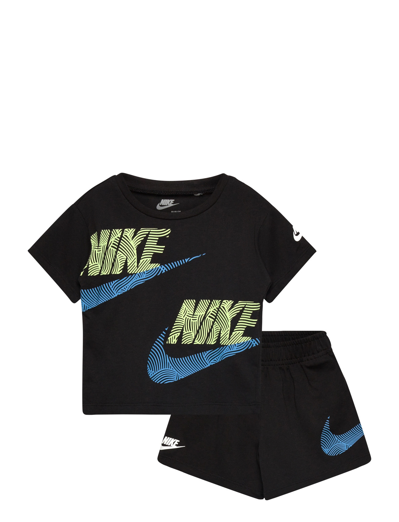 NIKE Ks-Knit Kurz Set Schwarz - 80/86CM
