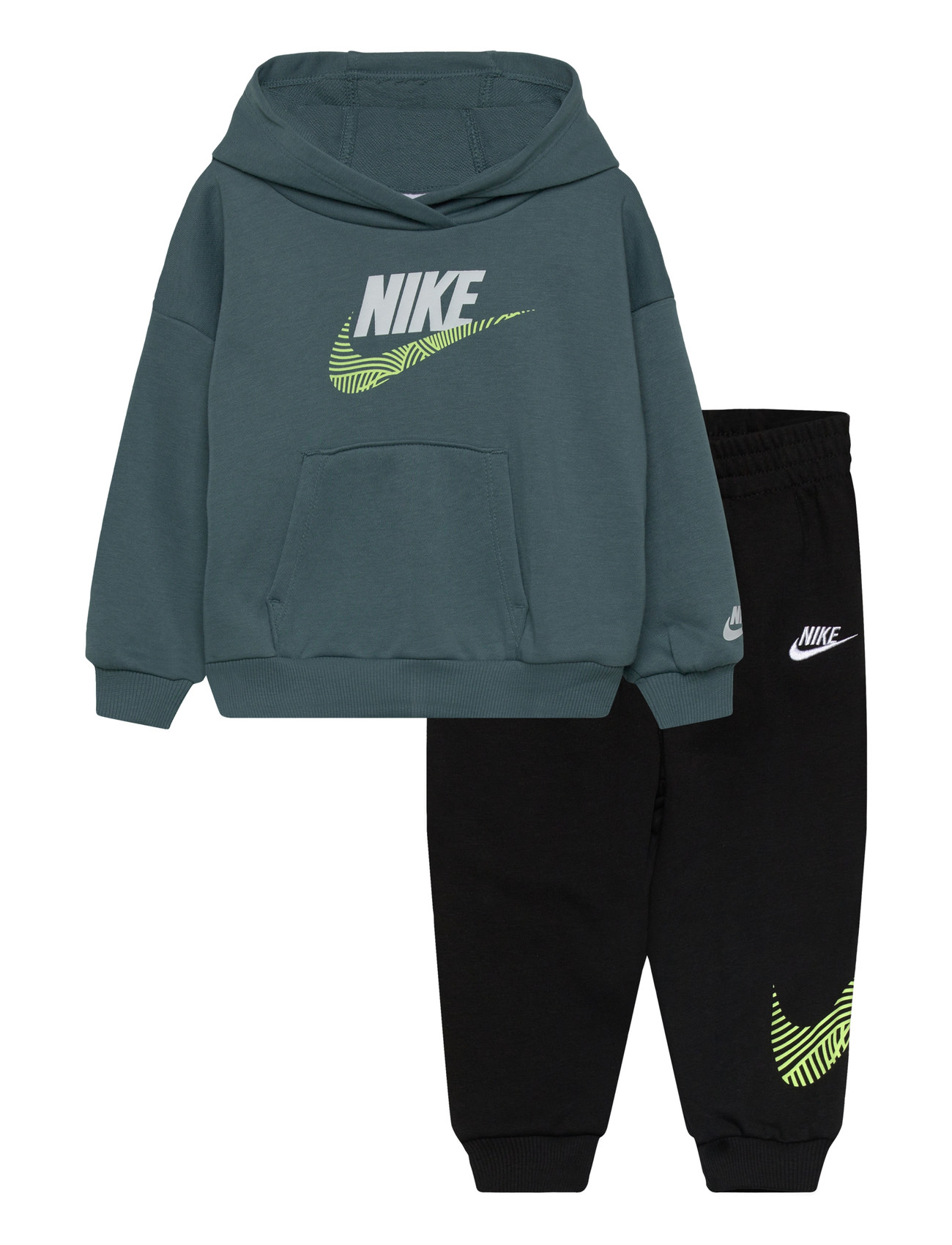 NIKE T8-French Terry Hose Set Schwarz - 86/92 - Kinder