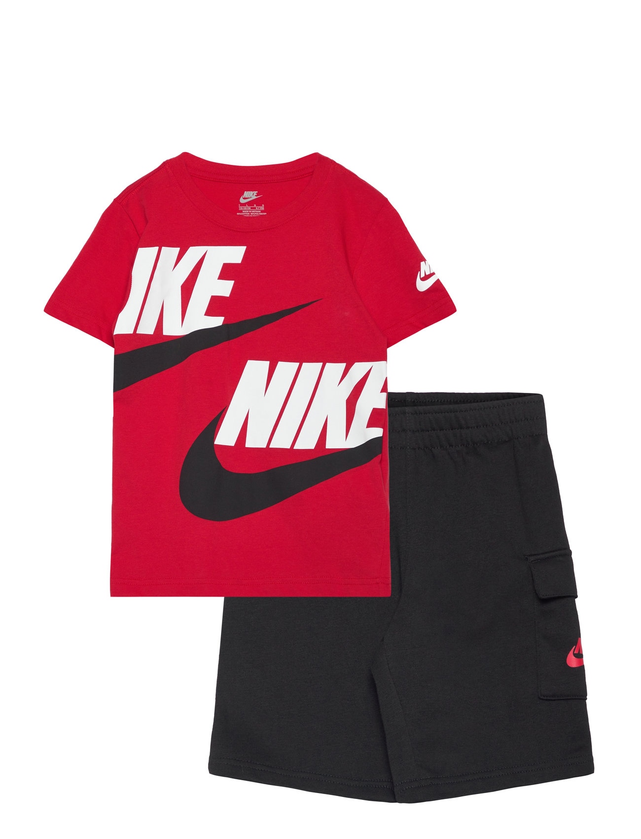 Nike Nkb B Nsw Hbr Cargo Short Set Röd