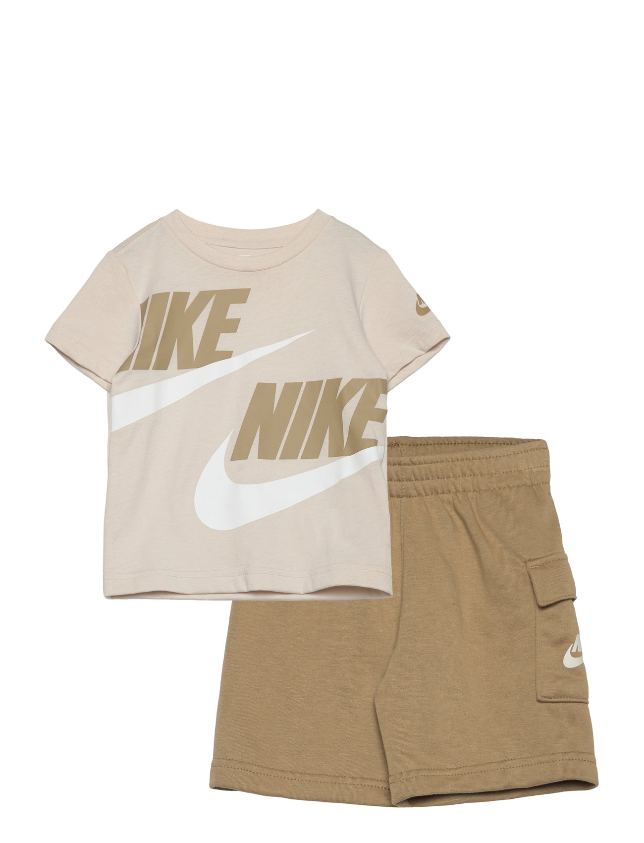 Nike Nkb B Nsw Hbr Cargo Short Set Beige