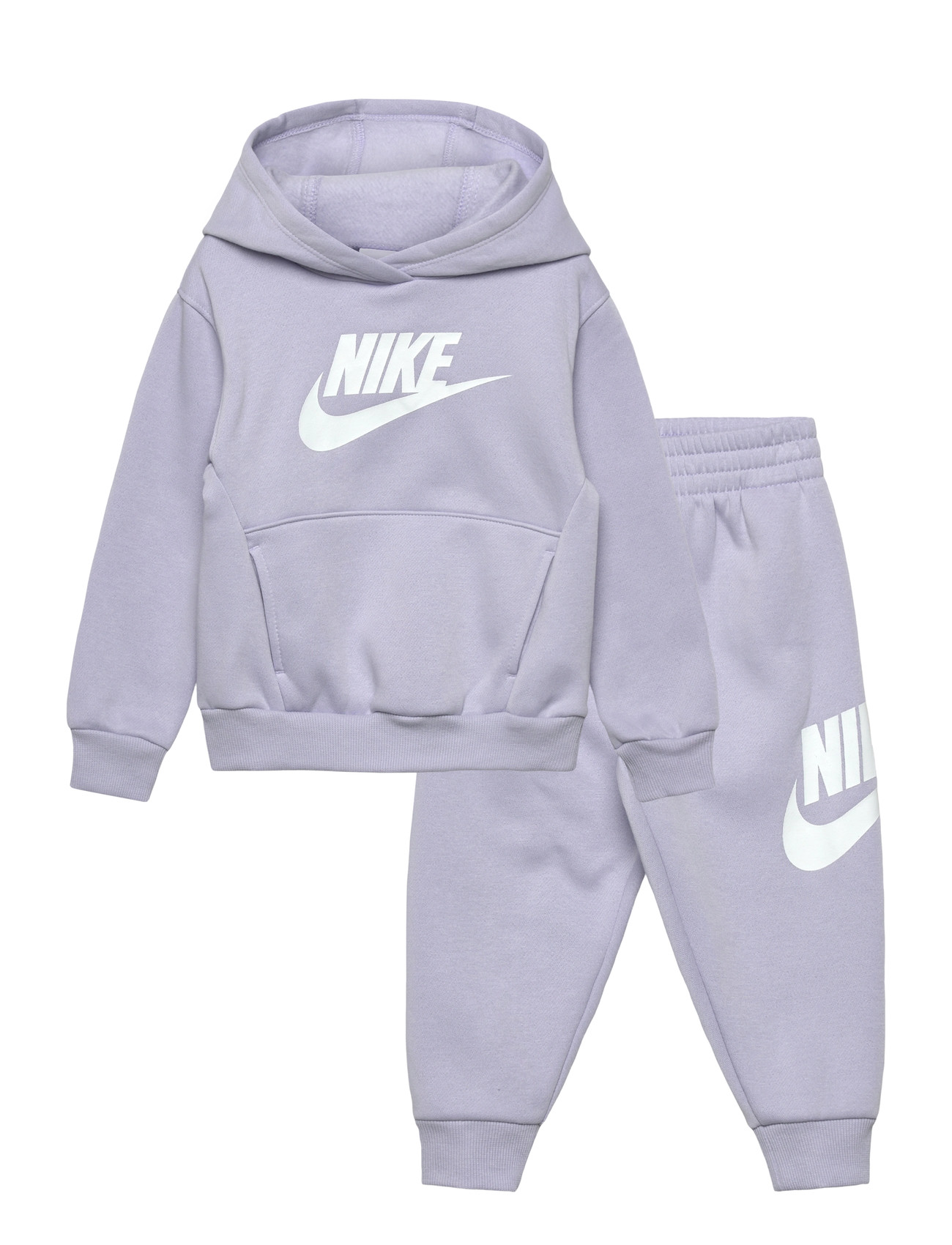 NIKE Nkn Club Fleece Set Lila - 110/116 - Kinder
