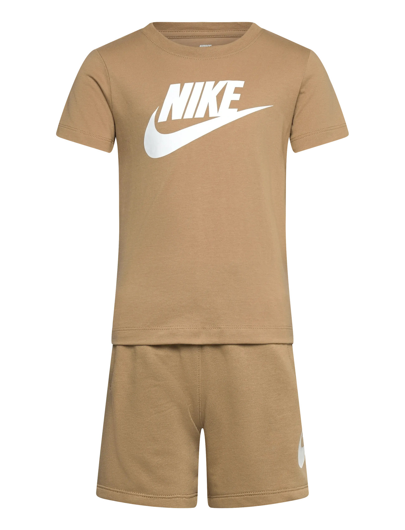 NIKE Nkn Club Tee & Kurz Set Beige - 116/122CM