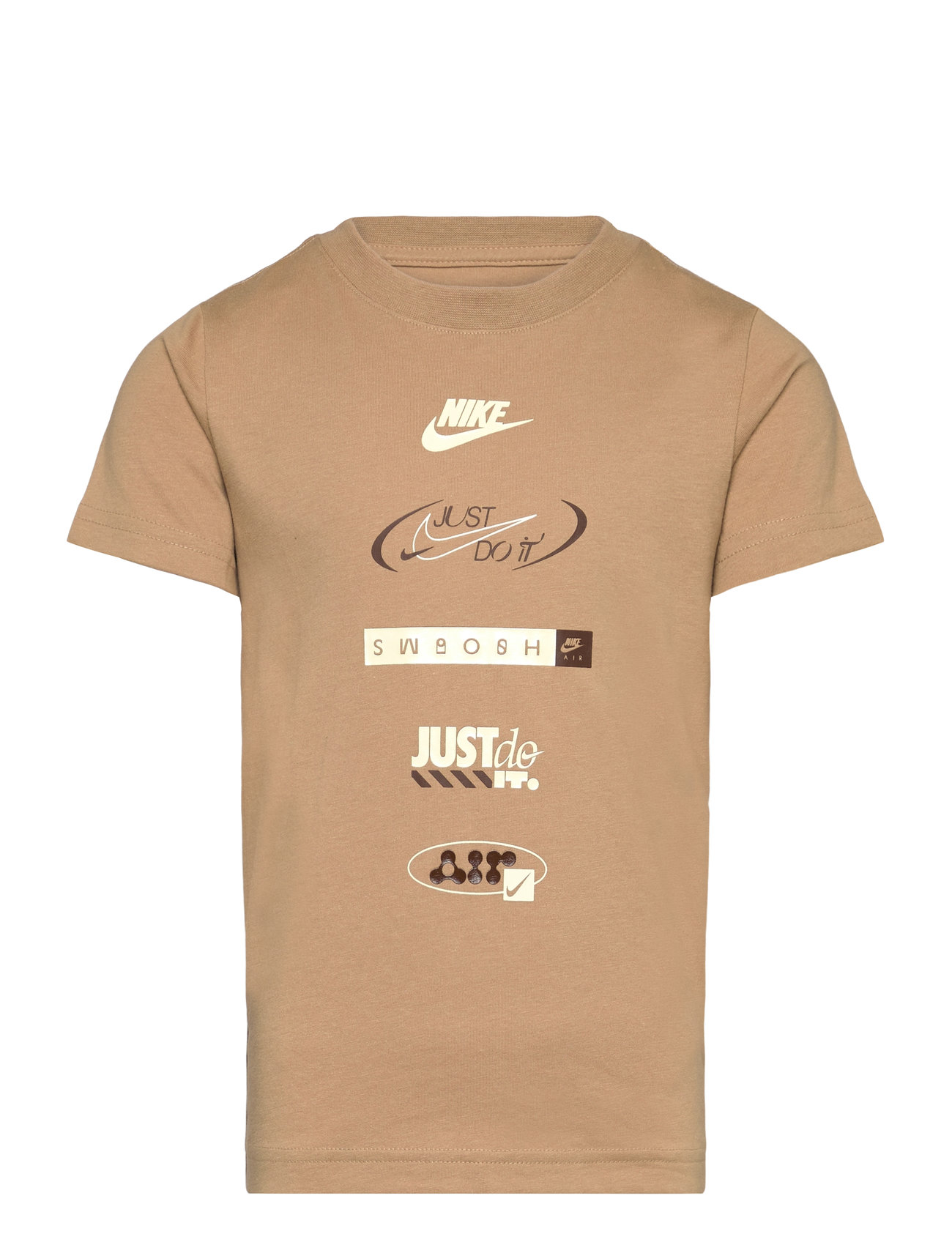 NIKE Te-S/S Tee Beige - 92/98 - Kinder
