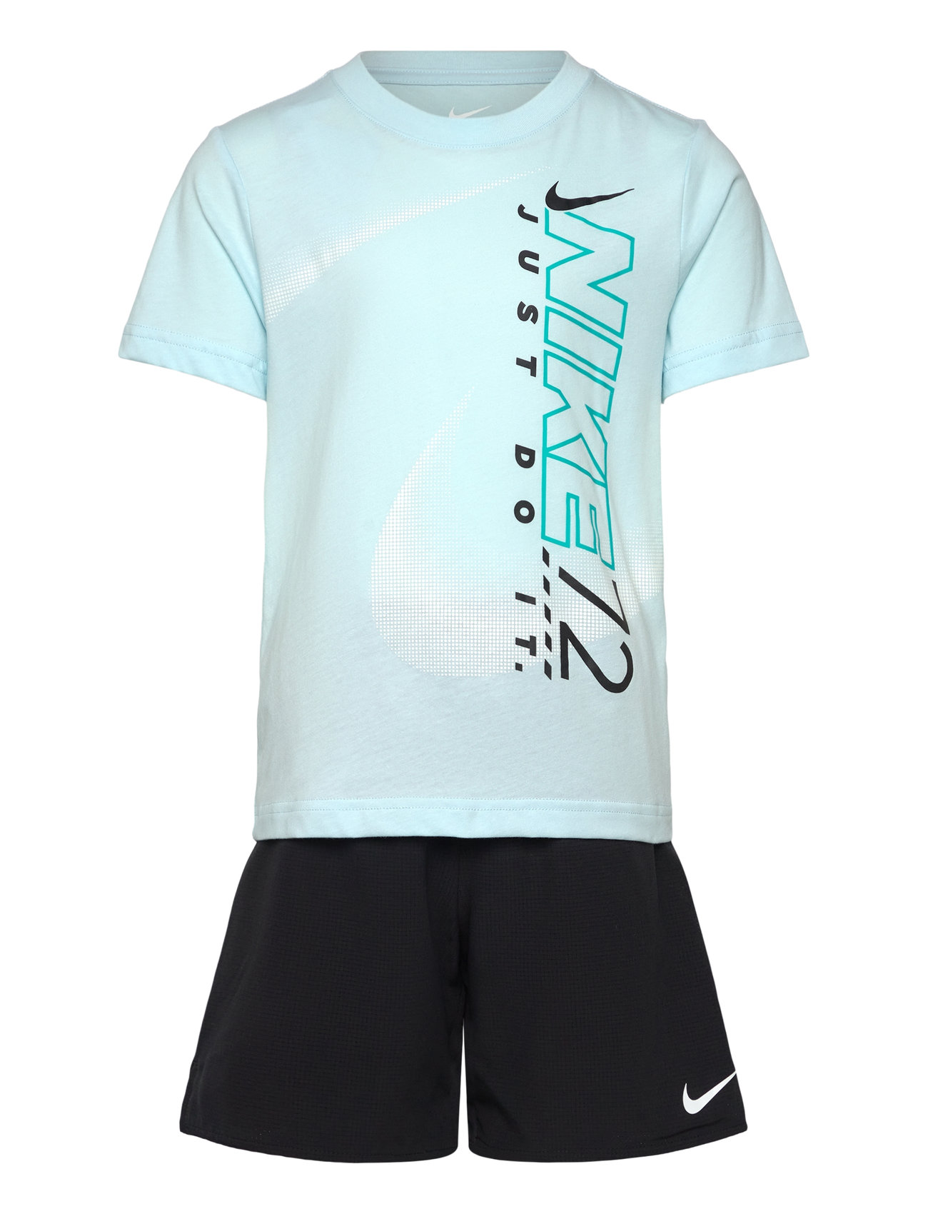 Nike Ws-Woven Short Set, 98/104, White, Sport > Sæt Med Kortærmet T-Shirt, Børn