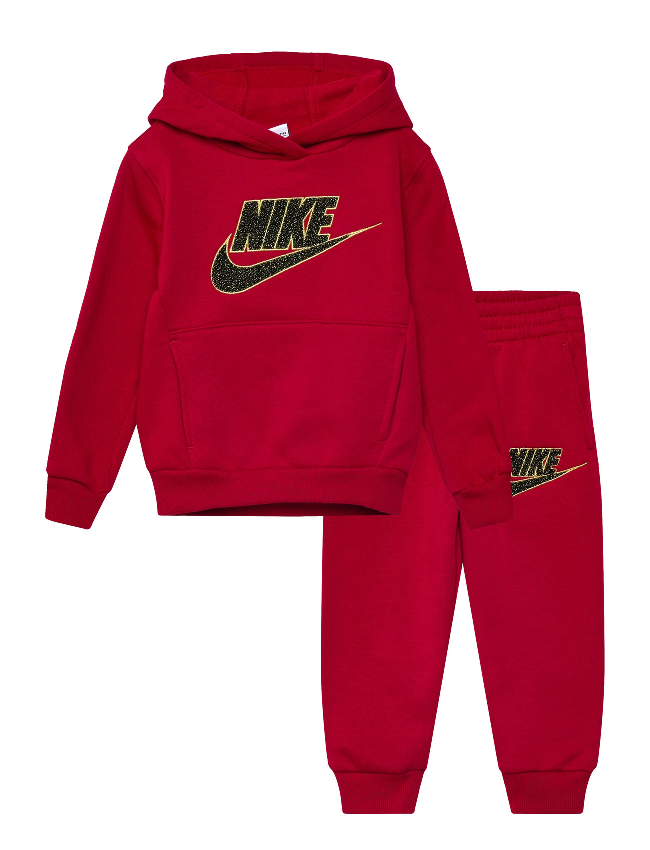 NIKE F8-Fleece Hose Set Rot - 116/122 - Kinder