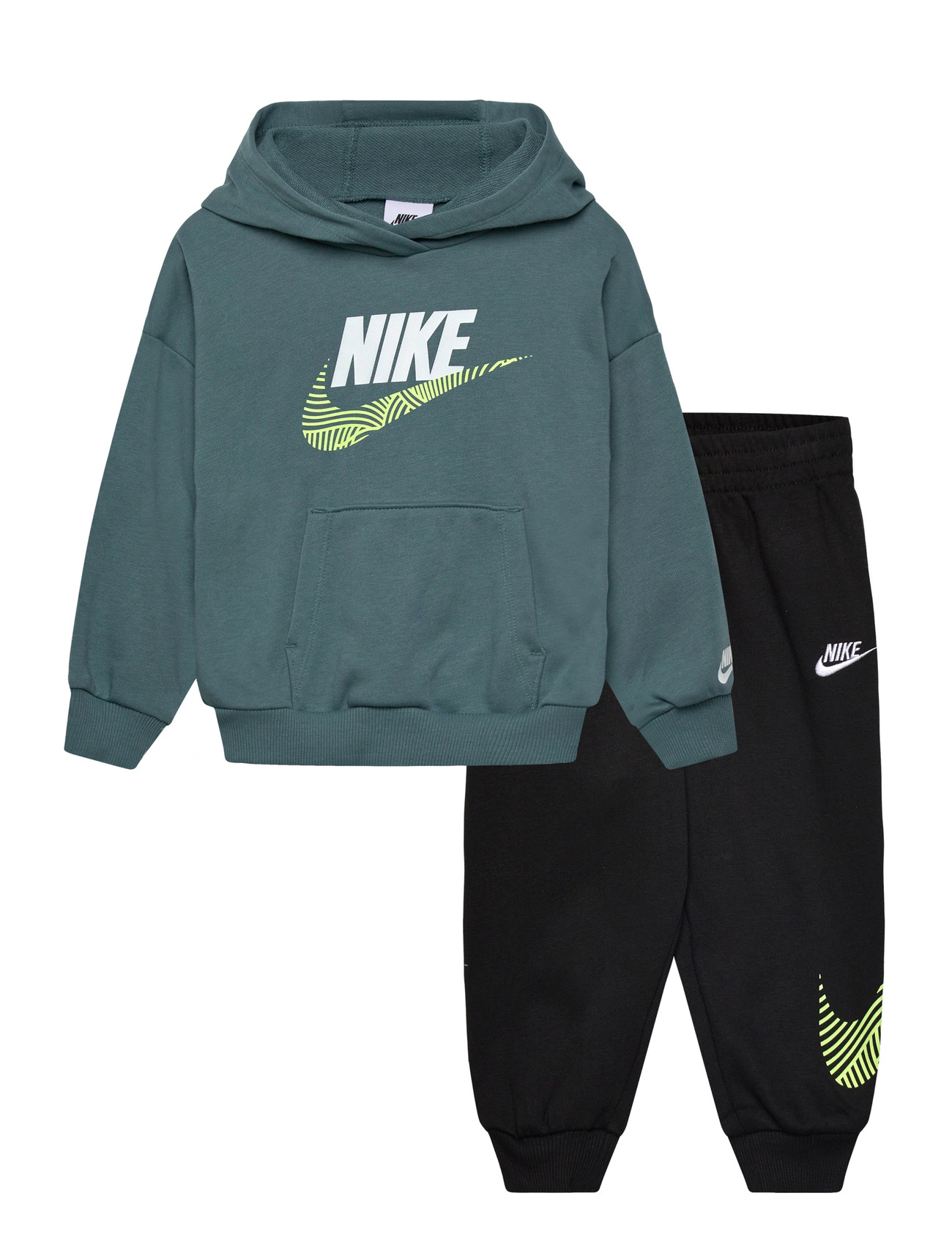 NIKE T8-French Terry Hose Set Schwarz - 116/122 - Kinder