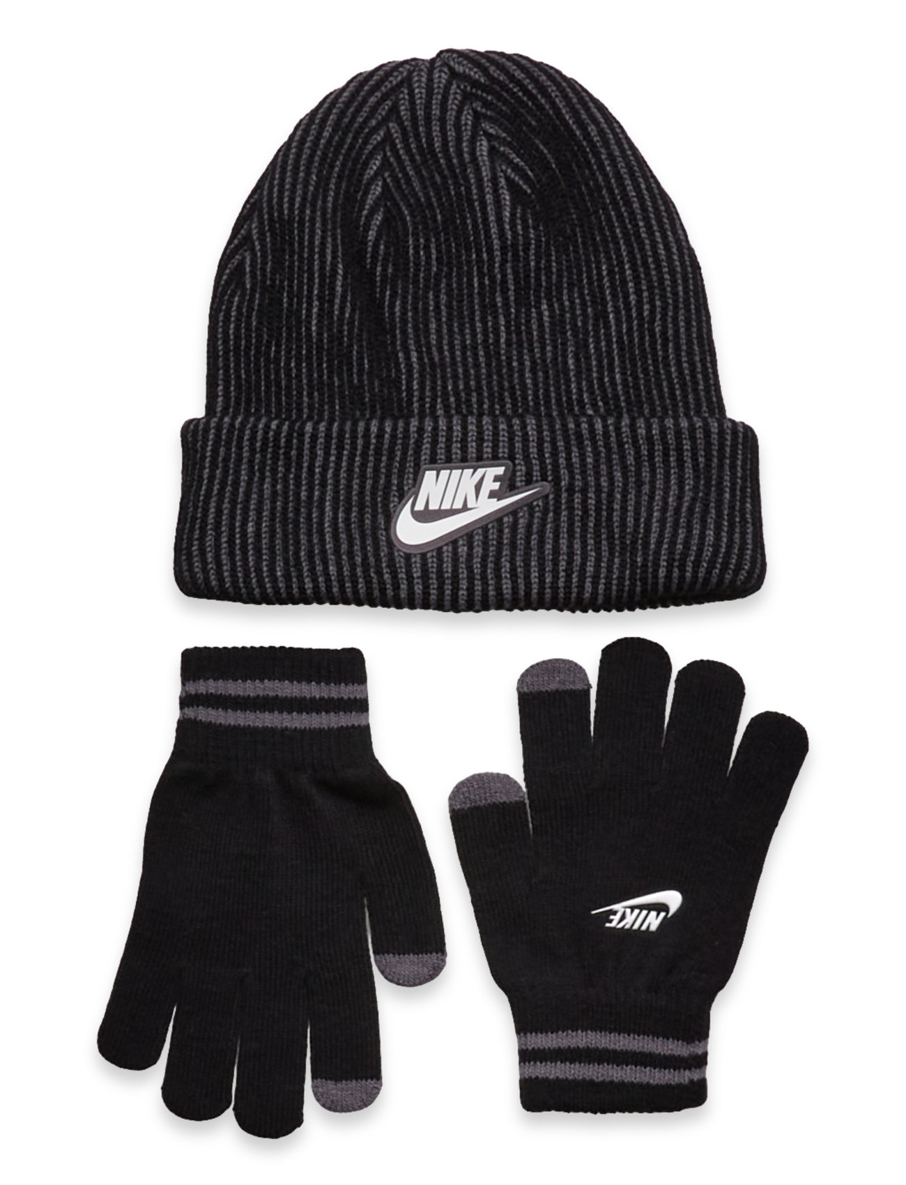 Nike Nike Plush Gifting Peak Beanie Set Svart