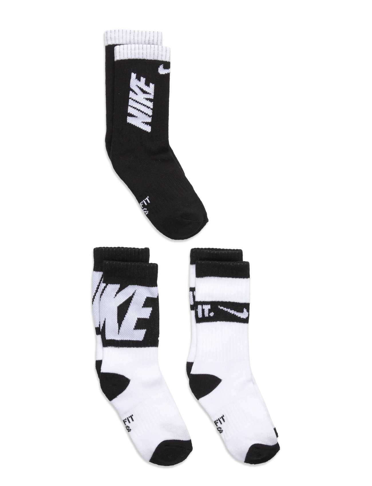 NIKE 3W-3Pk Crew Socke Patterned - 27/35 - Kinder