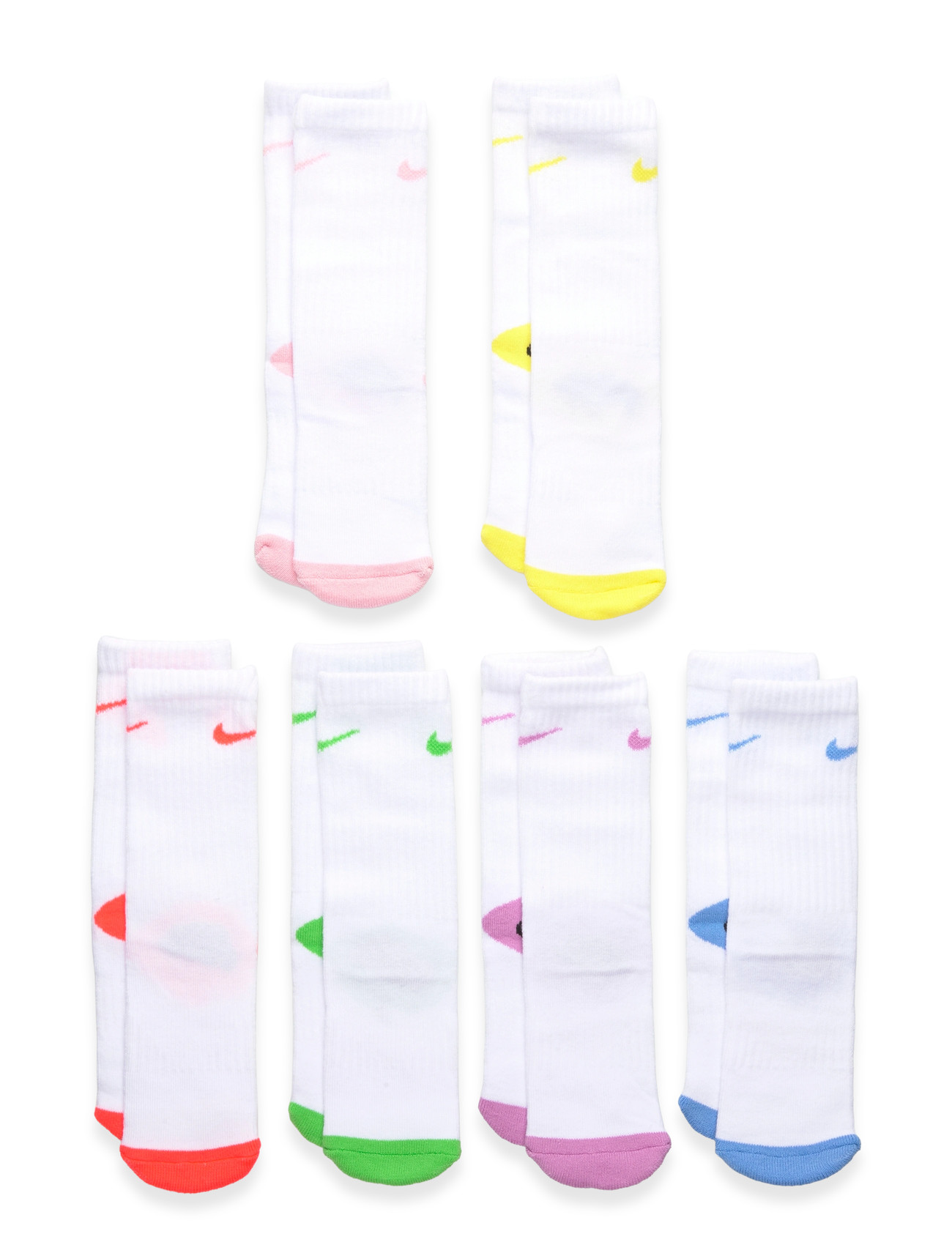 NIKE Nhn 6Pk Nike Smiley Crew Patterned - 27/35 - Kinder