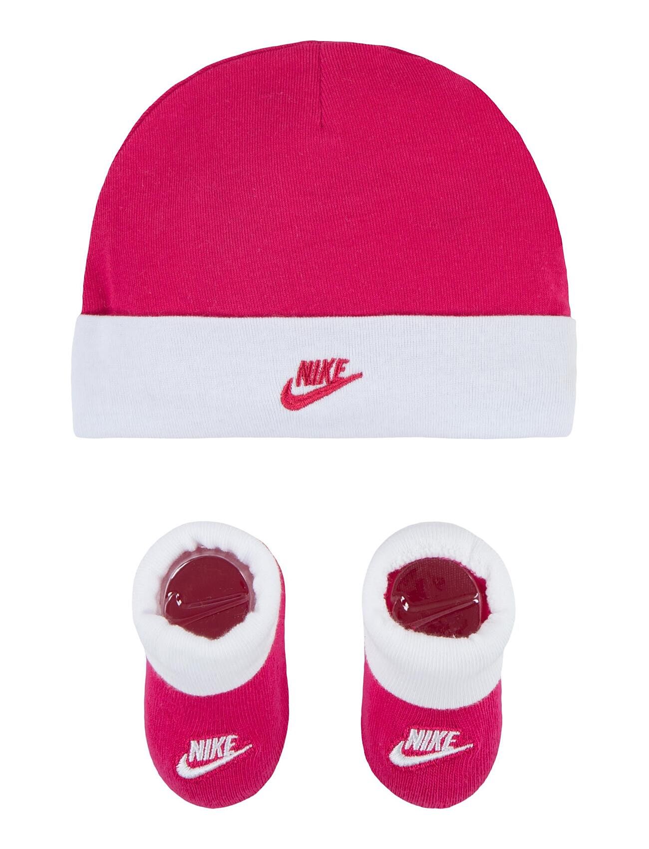 Nike Futura Hat And Booties Set Sport Pink Nike