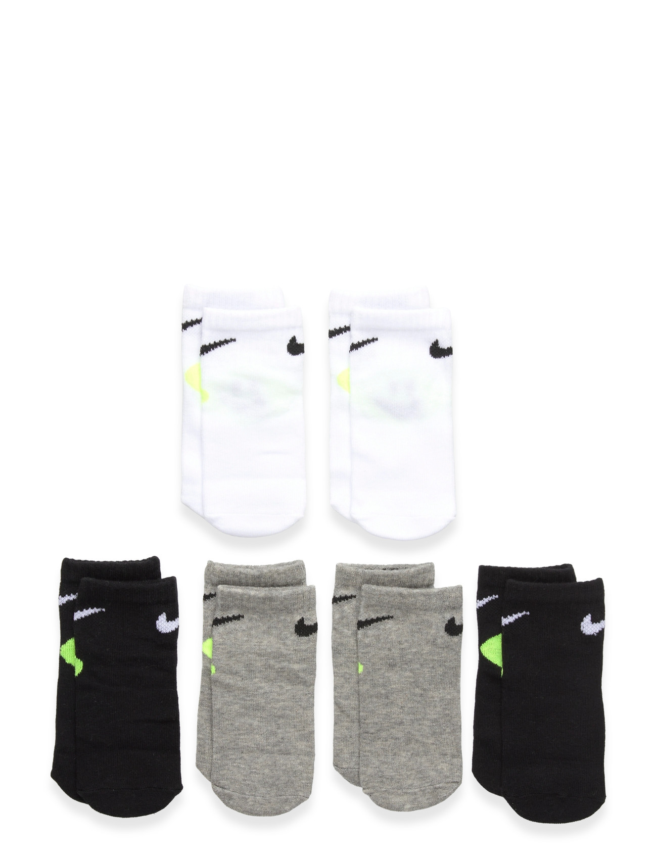 Nike 6Q-6Pk Quarter Sock, 6-12M, White, Sport > Socks, Børn