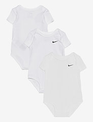Nike - NKB 3PK SWOOSH BODYSUIT - bodies unis à manches courtes - white - 0