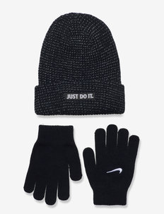 NAN REFLECTIVE BEANIE GLOVE SE - ensemble d'accessoires d'hiver - black